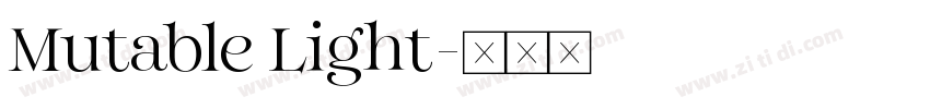 Mutable Light字体转换
